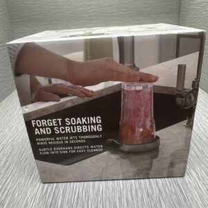 Glass Rinser for Kitchen‎ Sink Cup Washer Bar Bottle Cleaner Faucet Attachment